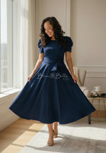 Load image into Gallery viewer, Princess Dress NAVY BLUE Bloombellamoda 
