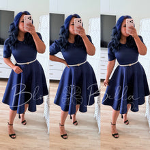 Load image into Gallery viewer, Princess Dress NAVY BLUE Bloombellamoda 