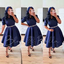 Load image into Gallery viewer, Princess Dress NAVY BLUE Bloombellamoda 