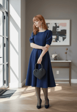 Load image into Gallery viewer, Princess Dress NAVY BLUE Bloombellamoda 