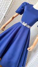 Load image into Gallery viewer, Princess Dress NAVY BLUE Bloombellamoda 