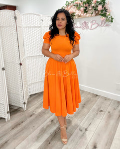 Princess waist tie ORANGE Bloombellamoda 