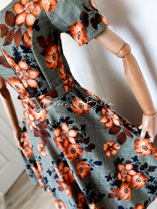 Textured front zipper midi GREEN OLIVE Bloombellamoda 