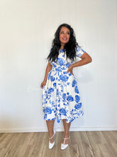 Load image into Gallery viewer, Textured front zipper midi MEDIUM Bloombellamoda 