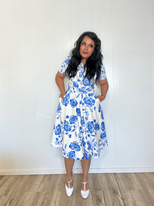 Textured front zipper midi MEDIUM Bloombellamoda 