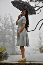 Load image into Gallery viewer, Textured midi dress LIGHT GREY SMALL TO XL Bloombellamoda 