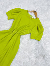 Cargar imagen en el visor de la galería, A line dress LIME/MAGENTA/LAVENDER Bloombellamoda 