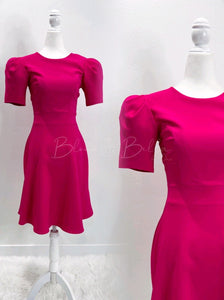A line dress LIME/MAGENTA/LAVENDER Bloombellamoda 