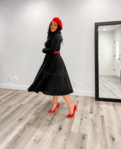 Be that woman skirt BLACK/RED Skirts Bloombellamoda 