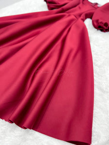 Bubble sleeve midi dress Bloombellamoda 