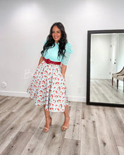 Load image into Gallery viewer, Cherry on mint Dresses Bloombellamoda 