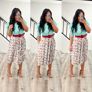 Cherry on mint Dresses Bloombellamoda 