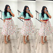 Load image into Gallery viewer, Cherry on mint Dresses Bloombellamoda 