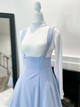 Cargar imagen en el visor de la galería, Jumper skirt BLACK/BABYBLUE Dresses Bloombellamoda 