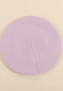 Knitted beret PRE ORDER Accessories Bloombellamoda Light purple 