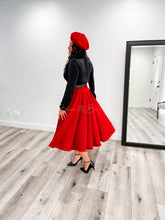 Load image into Gallery viewer, Le amore beret RED/BLACK ONLY Accessories Bloombellamoda 