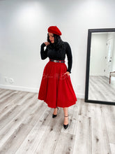 Load image into Gallery viewer, Le amore beret RED/BLACK ONLY Accessories Bloombellamoda 