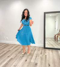 Load image into Gallery viewer, Paola TEAL Dresses Bloombellamoda 