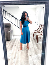 Load image into Gallery viewer, Paola TEAL Dresses Bloombellamoda 