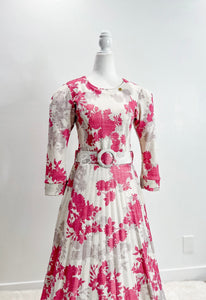 Pleated Blossom Beige SMALL/MEDIUM Bloombellamoda 