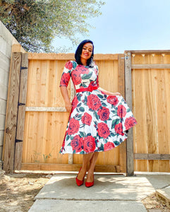 Red rose MEDIUM Dresses Bloombellamoda 