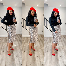 Cargar imagen en el visor de la galería, Satin midi (zebra/cheetah) Bloombellamoda 